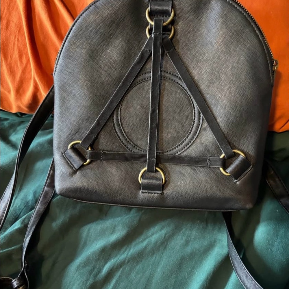 Loungefly Harry Potter Black and Gold Backpack
